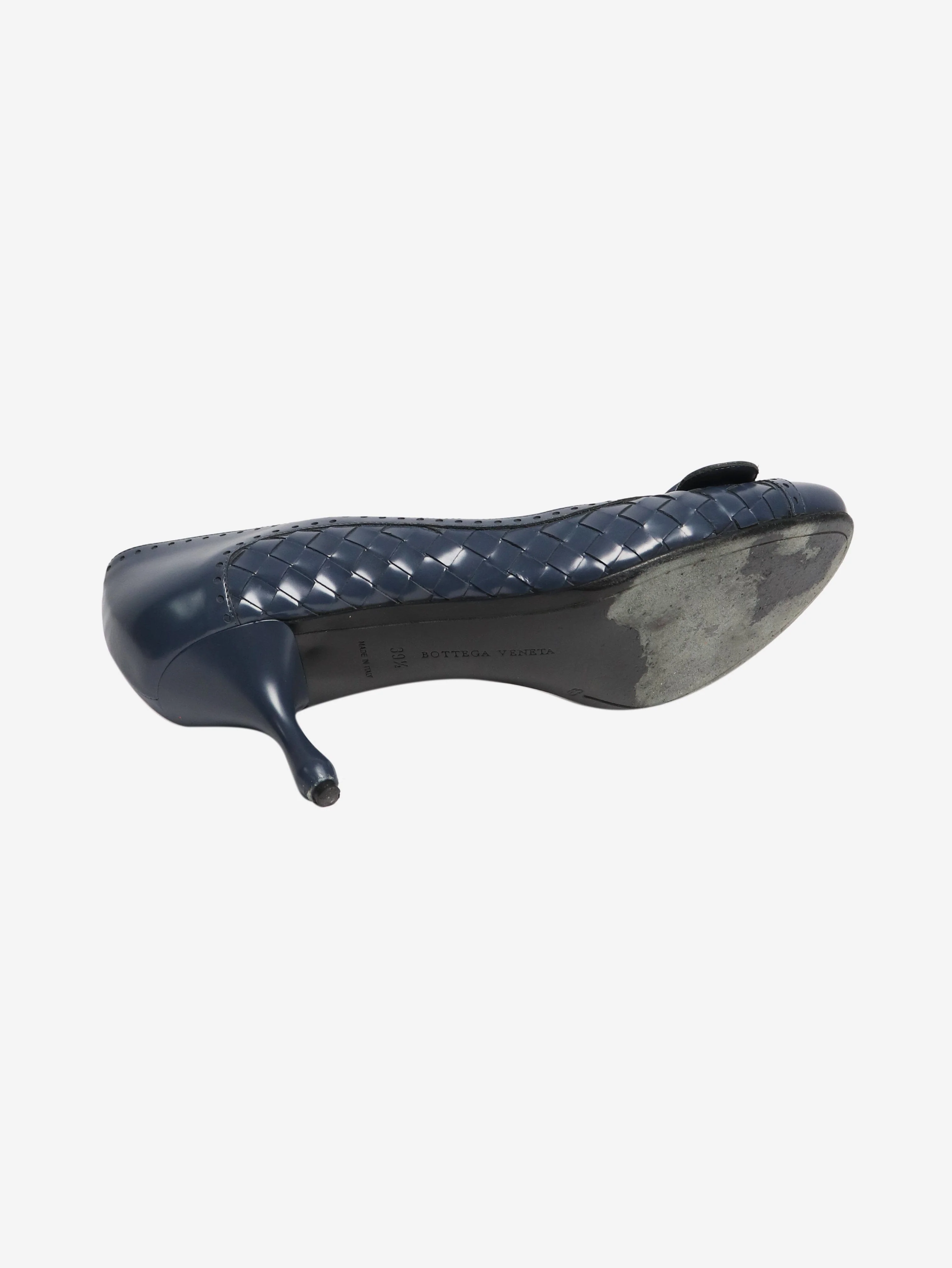 Blue Intrecciato heels - size EU 39.5 (UK 6.5) - Image 6