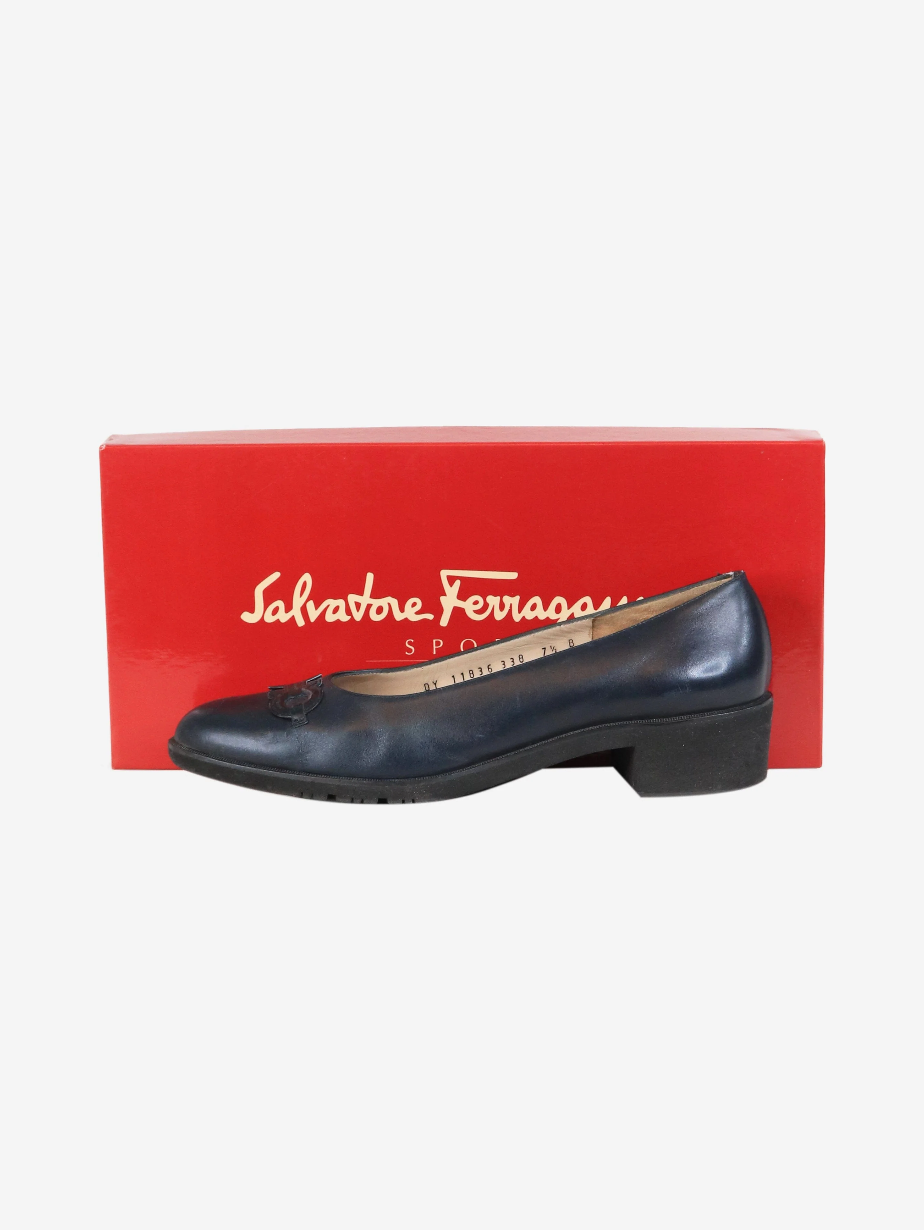 Blue leather pumps - size EU 38 - Image 6